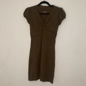 Olive Green Sweater Dress